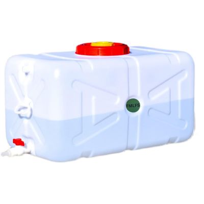 WAZHOU Thick Water Containers Plastic Water Tank Outdoor Rainwater Collector Car Portable Hand Bucket Camping & Hiking Water Storage Containers(150L)