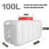 YXCUIDP 25L/50L/100L/150L/200L /300L Thick Plastic Water Tank,Water Container,Emergency Water Barrel Container with Spigot,Outdoor Hiking Hurricane Emergency Water Tank(100L) view 2