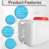 YXCUIDP 25L/50L/100L/150L/200L /300L Thick Plastic Water Tank,Water Container,Emergency Water Barrel Container with Spigot,Outdoor Hiking Hurricane Emergency Water Tank(100L) view 3
