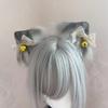 Ekwikzz Cat Cosplay Ears Cat Ears Headbands Clips Accessories Punk Gothic TM Bow GD Bell GY view 3
