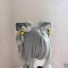 Ekwikzz Cat Cosplay Ears Cat Ears Headbands Clips Accessories Punk Gothic TM Bow GD Bell GY view 4