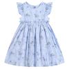 Csbks Toddler Baby Girls' Sundress with Ruffle Halter Sleeveless and Swing Dress Blue Floral 120 view 1