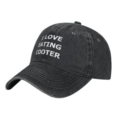 Love Eating Cooter Hat Funny Trucker Cap Gift for Men Women Grandpa Dad Baseball Hats Black