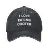 Love Eating Cooter Hat Funny Trucker Cap Gift for Men Women Grandpa Dad Baseball Hats Black view 2