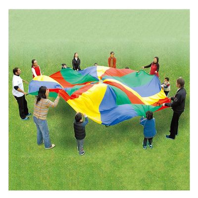 UUNVTOSU Play Parachute School Sports Day Kit, Nursery Physical Training Resistance Play Parachute Games, Indoor & Outdoor Activities Parachute Parachute(8m/26.2ft)