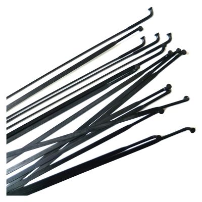 USSONGLIANGBO 12pcs Free Alloy Brass Nipples Pillar Spokes Flat Blade J-Bend Stainless Steel for Bicycle Road for MTB Bike Wheels Parts(294mm)