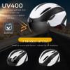 Bike Helmet for Adults Bicycle Helmet with Detachable Magnetic Googles & Adjustable Dial for Mountain Bikes, Road Bikes, Electric Bikes, Scooter view 3
