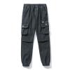 LANZIYAYA Fashion Classics Kids Cargo Pants with Pockets Boys Jogging Trousers Army Green (US, Age, 14 Years, Dark Gray) view 1