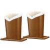 Aatacas Pack of 2 Plush Lined Eyeglasses Holder Stand Protective Glasses Case For Desks Or Nightstands (2 Pcs 013) view 1