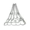 Dasdffvf Heavy Duty Metal Chain Basketball Net, All-Weather Rust-Resistant Outdoor Net, Fit for 18" Hoops and Goals view 1
