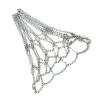 Dasdffvf Heavy Duty Metal Chain Basketball Net, All-Weather Rust-Resistant Outdoor Net, Fit for 18" Hoops and Goals view 4