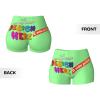 Custom Yoga Shorts for Women Add Your Text/Photo Personalized Yoga Sports Shorts Perfect for Travel and As 2 Sides Print Small Green view 4
