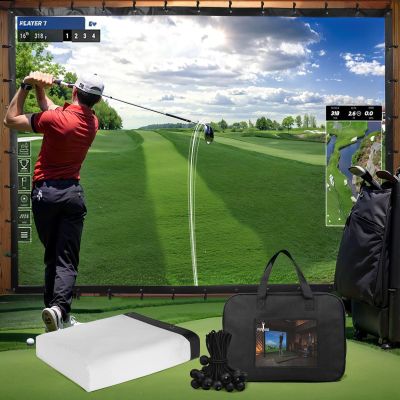 Fahnemt Golf Simulator Impact Screen(118 * 78, 118 * 118, 118 * 157) for Indoor/Home/Garage Training Washable Golf Impact Screen for Practice