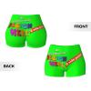 NineFit Basics Custom Yoga Shorts for Women Customize Your Text/Photo Custom Yoga Shorts Perfect for Outings Sports and As 2 Sides Print Small Green view 4
