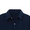 Maiyifu-GJ Men's Summer Cotton Linen Shirts Button Down Short Sleeve Shirts Lightweight Casual Business Dress Shirt (Dark Blue,Small) view 2