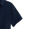 Maiyifu-GJ Men's Summer Cotton Linen Shirts Button Down Short Sleeve Shirts Lightweight Casual Business Dress Shirt (Dark Blue,Small) view 3