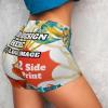 NineFit Basics Custom Yoga Booty Shorts for Women 2 Sides Print Design Womens Workout Shorts for Yoga Customized Gifts, X-Large, Hawaii 2 view 4