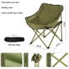 Generic Beach Chairs for Adults Heavy Duty, Compact Portable Lay Flat Lightweight Folding Camping Chair with Backpack Straps and Side Pocket, Support to 300LBS, 2 Pack, Green view 3