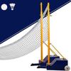 Badminton Net Stand Free Standing Badminton Net and Stand, Indoor Outdoor Volleyball Poles with Fillable Base,with Stable Base, Indoor Outdoor Use