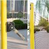 Badminton Net Stand Portable Badminton Net Frame Poles, Freestanding Sport Training Equipment for Court/Beach/Driveway, Wheels& Easy to Move view 4