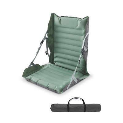 2 Pack Inflatable Portable Beach Mat Lounge Chair Adjustable Camping Sleeping Pad Folding Tanning Chair Lightweight Beach Mat Reclining Lounger for Lawn Camping Picnic Travel ,One Size,Green