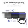 Bike Horn Headlight Solar/USB Dual Charging Bike Horn Light High Brightness Bike Headlight Waterproof Bike Horn Light Ideal for Mountain and Road Night Riding Essential Gear for Night Cycling (Blue) view 4