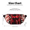 Cute Little Red Spider Crossbody Waist Bag.Large Capacity, Waterproof And Dustproof, Secure Zipper, Suitable For Travel And Outdoor Activities. view 3