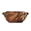 DQXYCTXC Brown Bear Walking Crossbody Waist Bag.Large Capacity, Waterproof And Dustproof, Secure Zipper, Suitable For Travel And Outdoor Activities., Black view 1