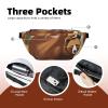 DQXYCTXC Brown Bear Walking Crossbody Waist Bag.Large Capacity, Waterproof And Dustproof, Secure Zipper, Suitable For Travel And Outdoor Activities., Black view 4