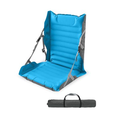 2 Pack Inflatable Portable Beach Mat Lounge Chair Adjustable Camping Sleeping Pad Folding Tanning Chair Lightweight Beach Mat Reclining Lounger for Lawn Camping Picnic Travel ,One Size, Aqua Blue