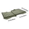 2 Pack Inflatable Portable Beach Mat Lounge Chair Adjustable Camping Sleeping Pad Folding Tanning Chair Lightweight Beach Mat Reclining Lounger for Lawn Camping Picnic Travel ,One Size, Aqua Blue view 3