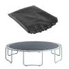 FSDIYU Trampoline Replacement Jumping Mat, 14FT High Elastic Round Trampoline Safety Spring Jumping Mat with V-Rings, Water-Resistant UV Resistant, 14FT(80 Buckle),Black