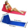2 Pack Inflatable Beach Mat Lounge Chair with Back Pillow Outdoor Folding Sun Bath Beach Mat Reclining Lounger Portable Flocked Leisure Beach Chair for Camping Lawn Picnic Travel ,One Size, Dark Blue view 2