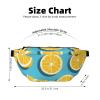 Lemon Wedges Crossbody Waist Bag.Large Capacity, Waterproof And Dustproof, Secure Zipper, Suitable For Travel And Outdoor Activities. view 3