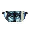 DQXYCTXC Wolf Under Moon Crossbody Waist Bag.Large Capacity, Waterproof And Dustproof, Secure Zipper, Suitable For Travel And Outdoor Activities., Black view 1