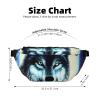DQXYCTXC Wolf Under Moon Crossbody Waist Bag.Large Capacity, Waterproof And Dustproof, Secure Zipper, Suitable For Travel And Outdoor Activities., Black view 3