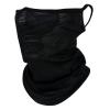 Dasdffvf Cycling Balaclava Bandanas Neck Gaiter Scarf Headwear Ice Silk Tube Scarf Bandana, Black view 1