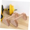 Outanaya 2pcs Strength Training Push-up Stands Wooden Push-up Bars Handles Gymnastics Equipment for Abdominal Trainer view 4