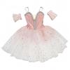 Children's Ballet Skirt, Girls' Dance Dress, Tight Gauze Skirt, Ballet Dancer Costume, Stage Collective Performance Costume (US, Age, 9 Years, 10 Years, Pink 2) view 3