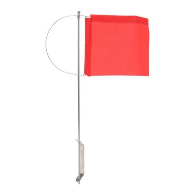 Bnineteenteam Monotypes Mast Flag, Wind Indicator Flag Monotypes Marine Mast Wind Indicator Stainless Steel Red Boat for Sailboat Yacht (140x120mm / 5.51x4.72 in