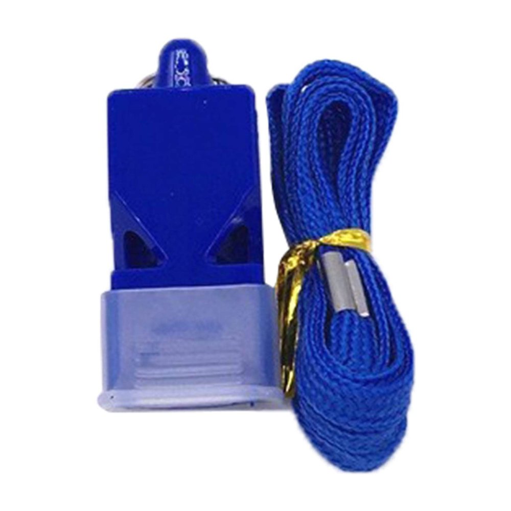 Competitive Sports Outdoor Life Saving Emergency Whistles High Decibel Safety Survival Whistle with Lanyard for Basketball Football Sports Referee Teacher Blue 8 * 8 * 2CM Other Ball