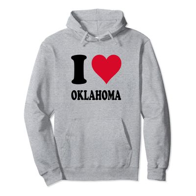 I Love Oklahoma Pullover Hoodie