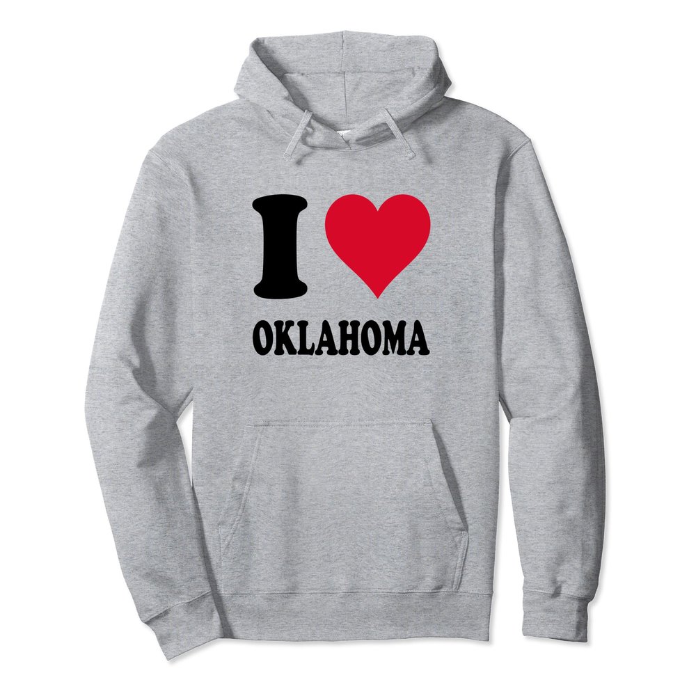 I Love Oklahoma Pullover Hoodie