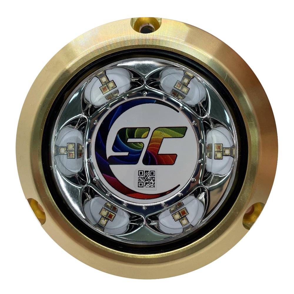 shadow-caster SC3 3" Bronze LED Underwater Boat Light - Color-Changing (RGBW) - 24 Watts - Tempered Glass Lens