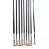 WUPNGS Spokes spokes10pcs Spoke Wheelset Spoke Road Bike Straight Flat Spokes with Spoke Cap Stainless steel Bicycle Spoke(275mm) view 2