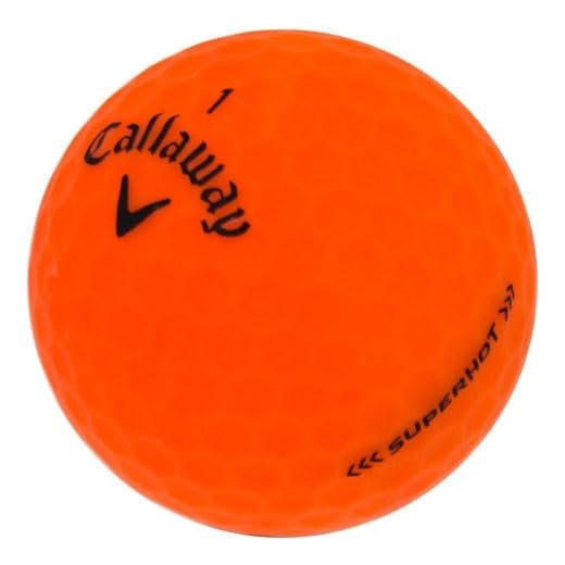 LostGolfBalls - 48 Supersoft Matte Orange Golf Balls for Callaway Golf in Mint Condition, Recycled Used Golf Balls, AAAAA Quality, Orange