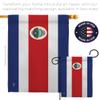Copa America 2024 Costa Rica Flag Eagle Pole Kit Bandera para Costa Rican Decor Stand Set FIFA Sports Fan Gifts World Cup 2026 Wall Tapestry Football Soccor League Patriotic Decorations Made in USA view 4