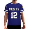 Vafogehu Flag of Bulgaria Men's Football Jersey Basketball Jersey Short Sleeve Casual T-Shirt 2XL view 1