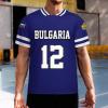 Vafogehu Flag of Bulgaria Men's Football Jersey Basketball Jersey Short Sleeve Casual T-Shirt 2XL view 2