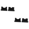 HANABASS 4pcs Baseball Bat Display Holder Strong Load-bearing Capacity Wall Mount Rack for Easy Storage and for Home Black view 1